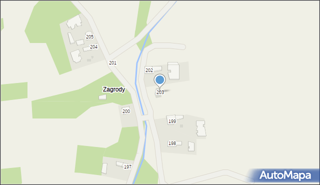 Breń Osuchowski, Breń Osuchowski, 203, mapa Breń Osuchowski