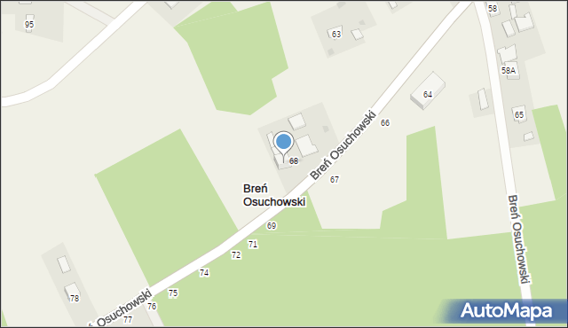 Breń Osuchowski, Breń Osuchowski, 70, mapa Breń Osuchowski
