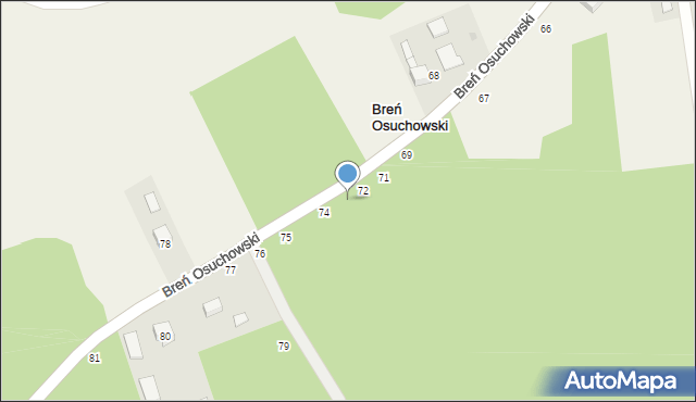Breń Osuchowski, Breń Osuchowski, 73, mapa Breń Osuchowski