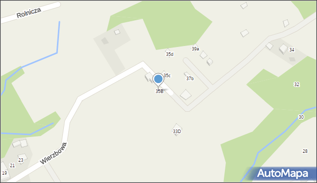 Brenna, Brzozowa, 35B, mapa Brenna