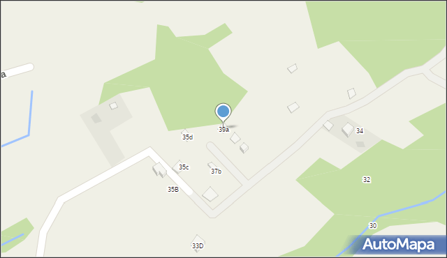 Brenna, Brzozowa, 39a, mapa Brenna