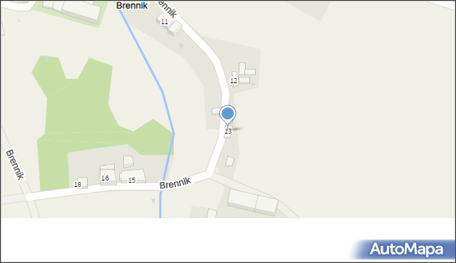 Brennik, Brennik, 13, mapa Brennik