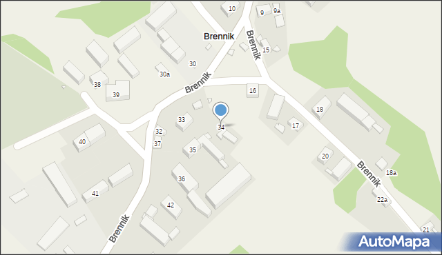 Brennik, Brennik, 34, mapa Brennik