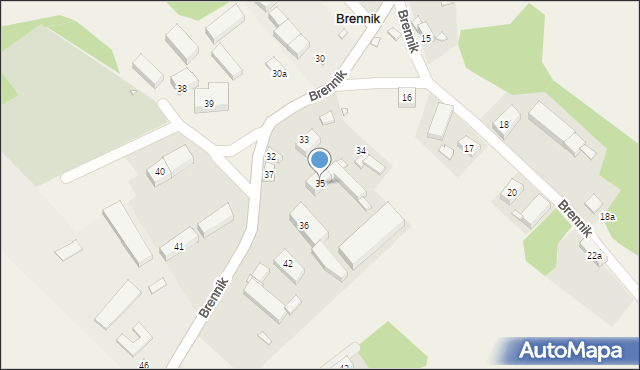 Brennik, Brennik, 35, mapa Brennik