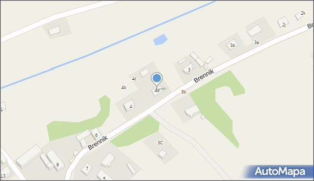 Brennik, Brennik, 4d, mapa Brennik