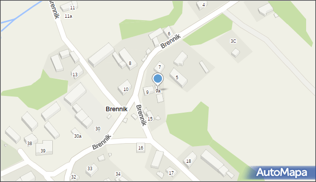 Brennik, Brennik, 9a, mapa Brennik