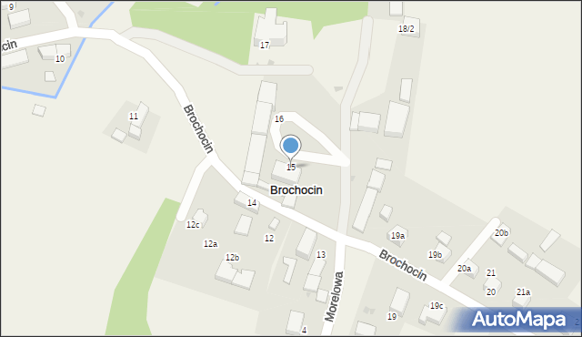 Brochocin, Brochocin, 15, mapa Brochocin
