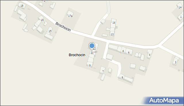 Brochocin, Brochocin, 11, mapa Brochocin