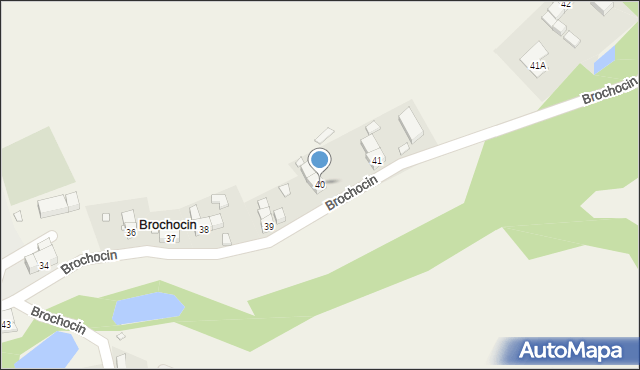 Brochocin, Brochocin, 40, mapa Brochocin