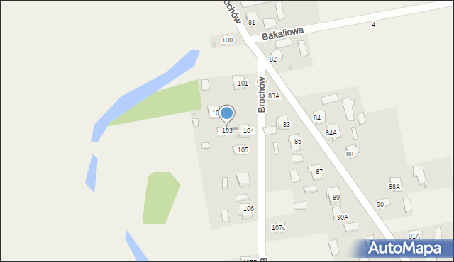 Brochów, Brochów, 103, mapa Brochów