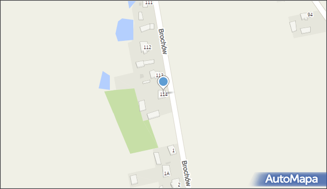 Brochów, Brochów, 114, mapa Brochów