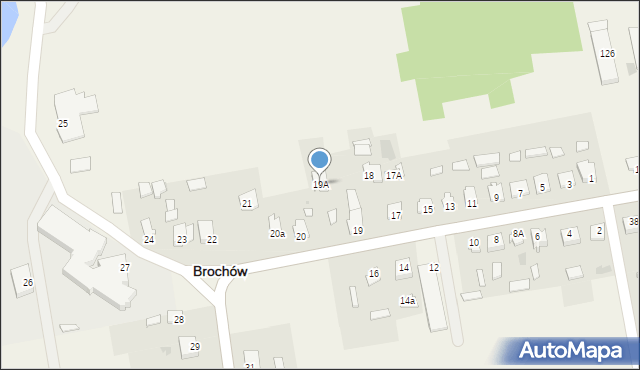 Brochów, Brochów, 19A, mapa Brochów