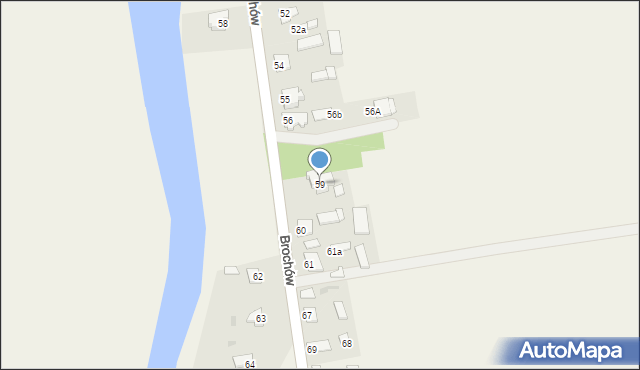 Brochów, Brochów, 59, mapa Brochów