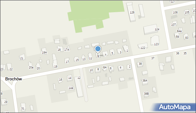 Brochów, Brochów, 9, mapa Brochów
