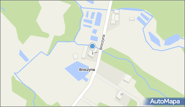 Broczyna, Broczyna, 6, mapa Broczyna