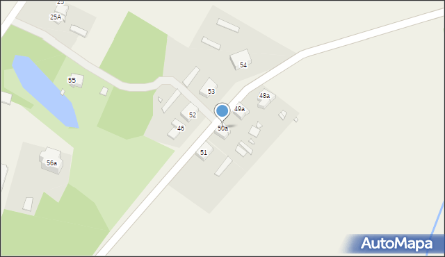 Bród, Bród, 50a, mapa Bród