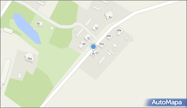 Bród, Bród, 51, mapa Bród