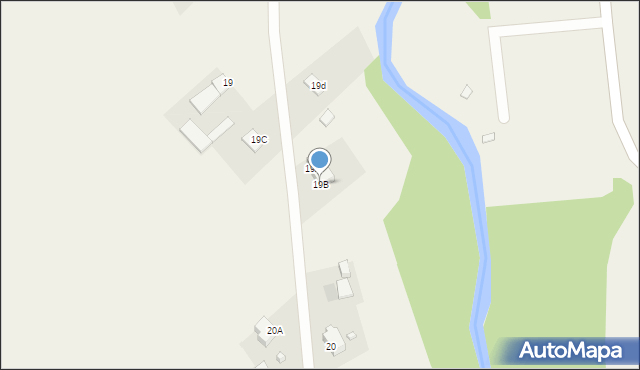 Bród Nowy, Bród Nowy, 19B, mapa Bród Nowy