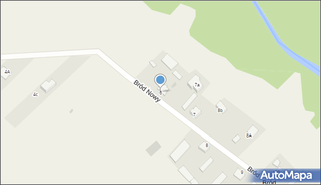 Bród Nowy, Bród Nowy, 6, mapa Bród Nowy