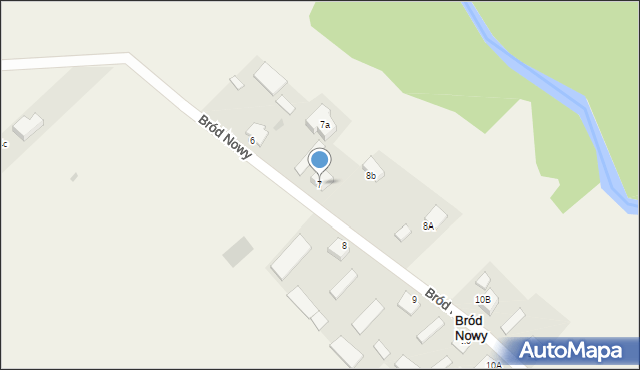 Bród Nowy, Bród Nowy, 7, mapa Bród Nowy