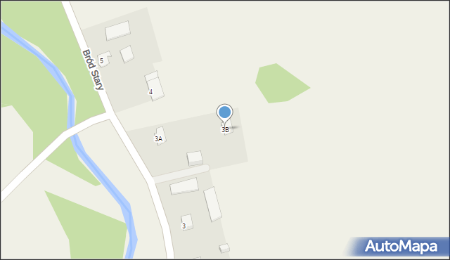 Bród Stary, Bród Stary, 3B, mapa Bród Stary