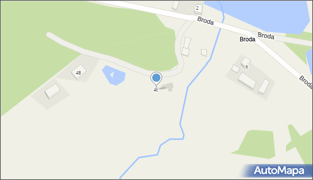 Broda, Broda, 4c, mapa Broda