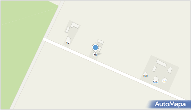 Bródek, Bródek, 58, mapa Bródek