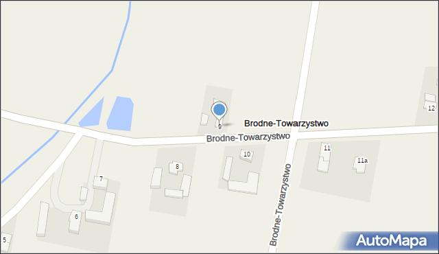 Brodne-Towarzystwo, Brodne-Towarzystwo, 9, mapa Brodne-Towarzystwo