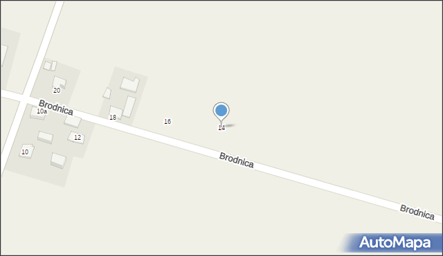 Brodnica, Brodnica, 14, mapa Brodnica