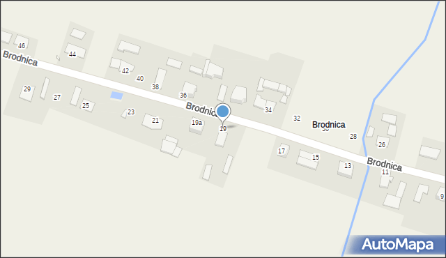 Brodnica, Brodnica, 19, mapa Brodnica