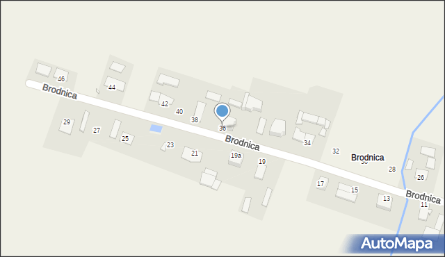 Brodnica, Brodnica, 36, mapa Brodnica