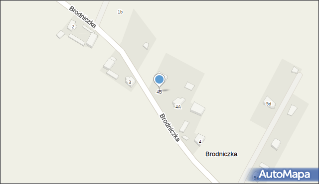 Brodniczka, Brodniczka, 4B, mapa Brodniczka