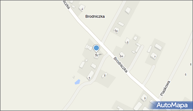 Brodniczka, Brodniczka, 5b, mapa Brodniczka
