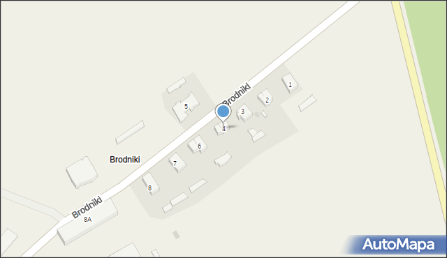 Brodniki, Brodniki, 4, mapa Brodniki