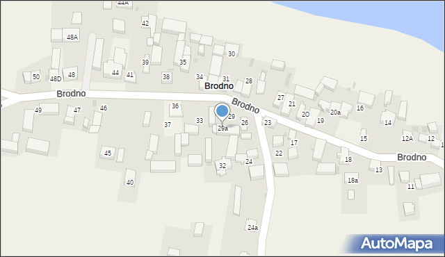 Brodno, Brodno, 29a, mapa Brodno