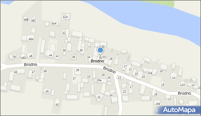 Brodno, Brodno, 31, mapa Brodno