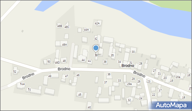 Brodno, Brodno, 39, mapa Brodno