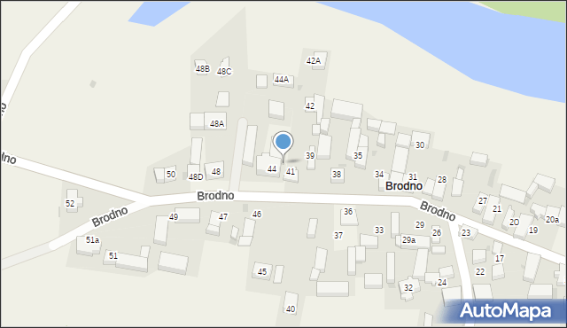 Brodno, Brodno, 43, mapa Brodno