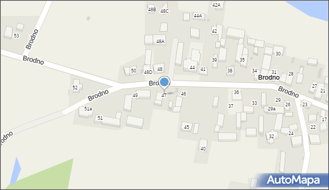 Brodno, Brodno, 47, mapa Brodno