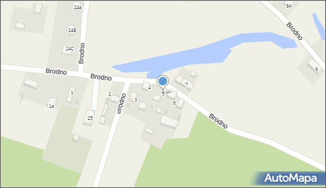 Brodno, Brodno, 5, mapa Brodno