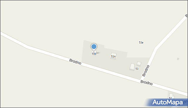 Brodno, Brodno, 53b, mapa Brodno