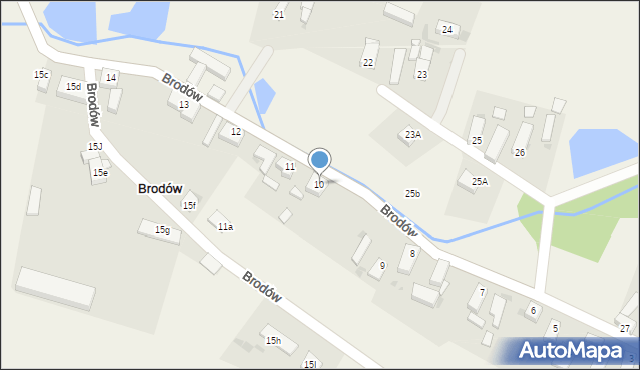 Brodów, Brodów, 10, mapa Brodów