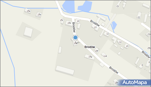 Brodów, Brodów, 15e, mapa Brodów
