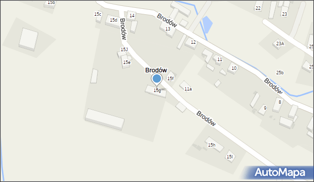 Brodów, Brodów, 15g, mapa Brodów