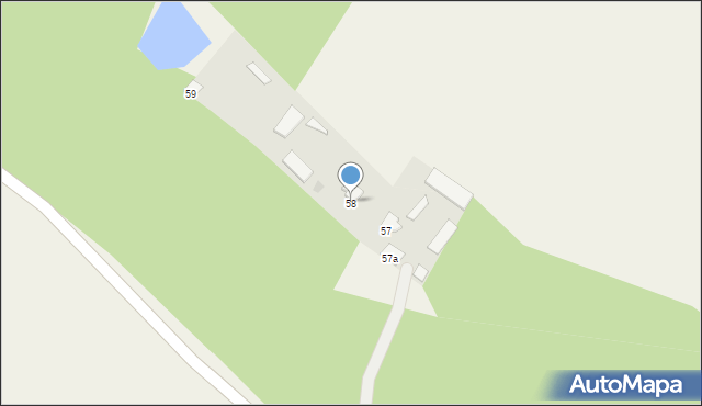 Brodowe Łąki, Brodowe Łąki, 58, mapa Brodowe Łąki