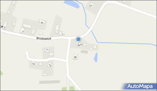 Brodowice, Brodowice, 3A, mapa Brodowice