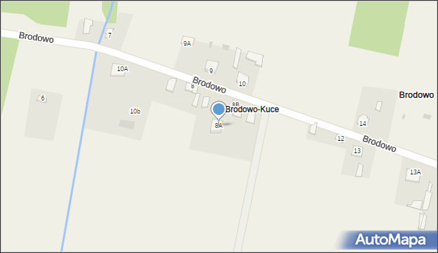 Brodowo, Brodowo, 8A, mapa Brodowo