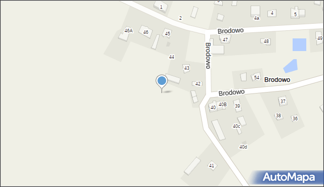 Brodowo, Brodowo, 41a, mapa Brodowo