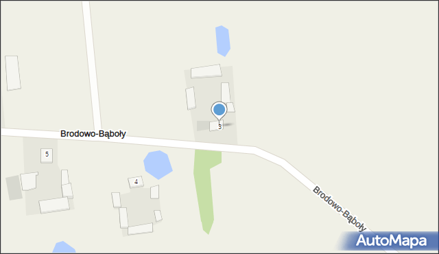 Brodowo-Bąboły, Brodowo-Bąboły, 3, mapa Brodowo-Bąboły