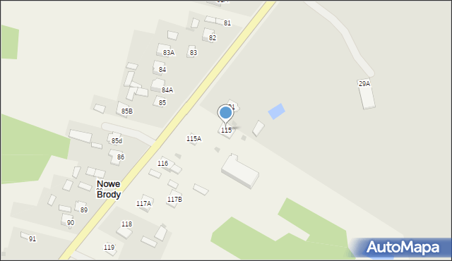 Brody, Brody, 115, mapa Brody